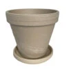 3 - 6" Granite Clay Pots With Saucers - Great For Plants And Crafts