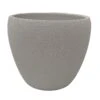 White Lizard Textured Round Ceramic Pot - 6" X 5.25"