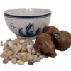 Delft Ceramic Bowl With Paperwhite Narcissus Bulbs Indoor Growing Kit - FragrantT