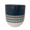 Inca Ceramic Planter - 5.25" X 6" - Space Blue