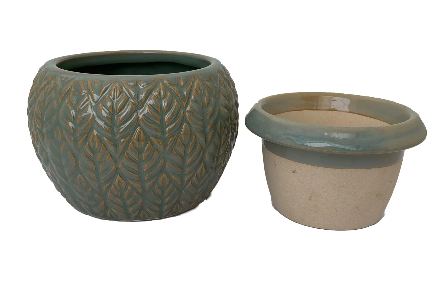 Sherborn Self Watering Glazed Ceramic Pot - Epsom - 5.25 X 4.25" - Image 2